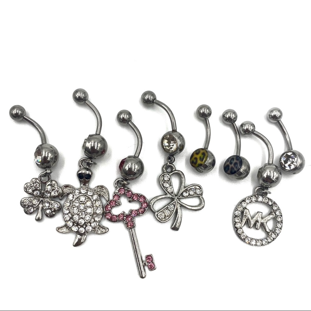 Bundle 8 Belly Rings Belly Piercing Belly Button … - image 1